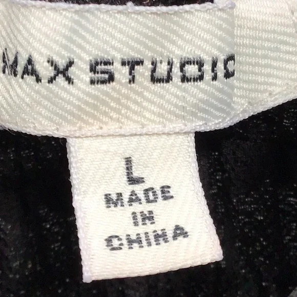 Max Studio Black Ruched Ruffled  romper - Picture 2 of 10